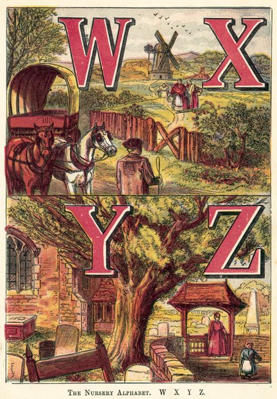 The Nursery Alphabet, W, X, Y, Z by English School